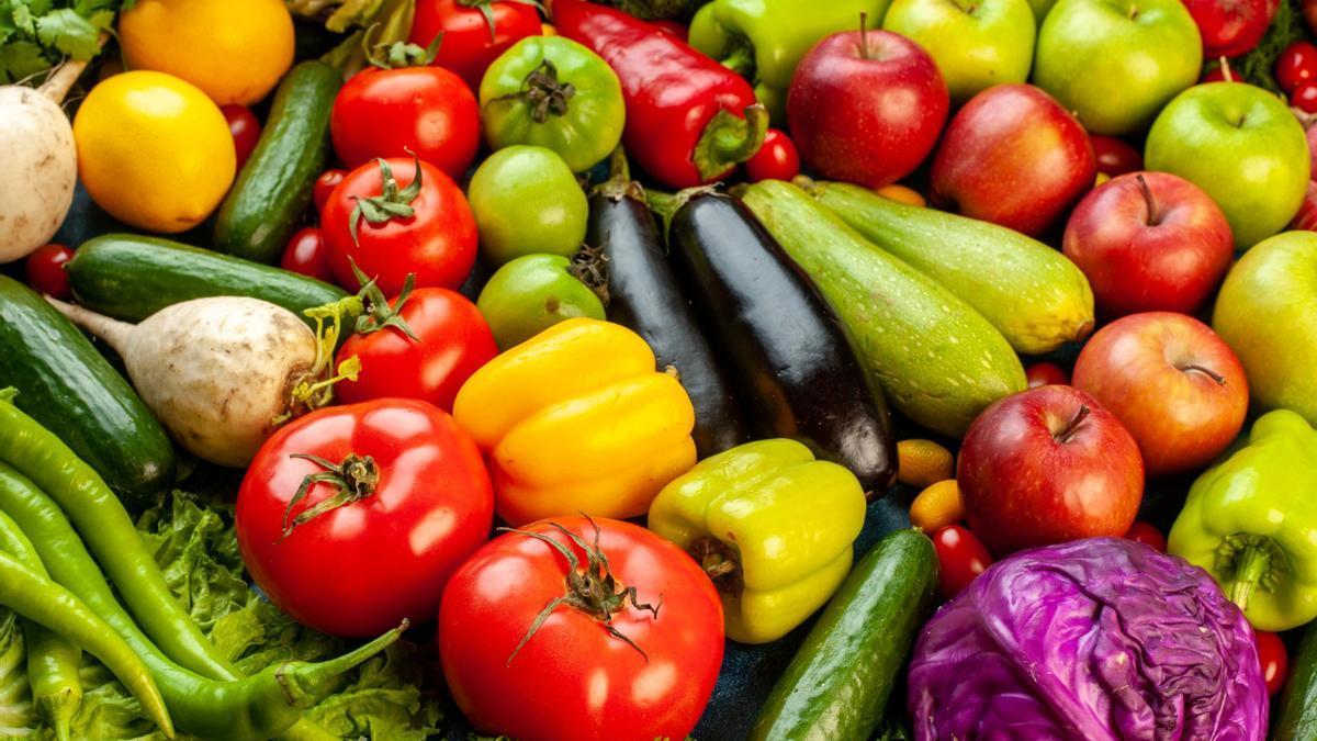Variedad de frutas y verduras