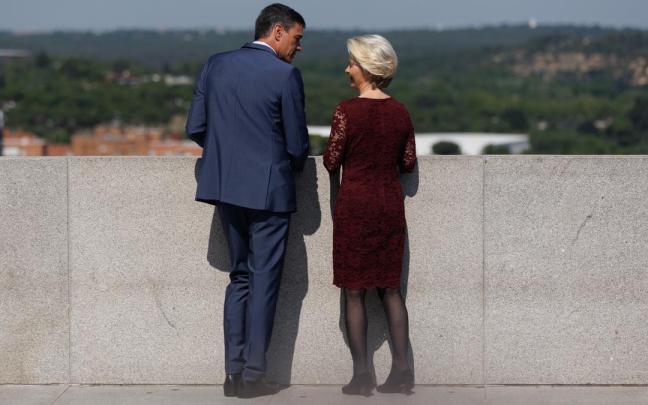 El presidente del Gobierno, Pedro Sánchez y la presidenta de la Comisión Europea, Úrsula von der Leyen.