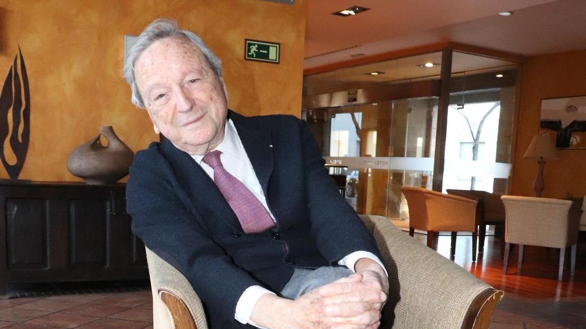 El arquitecto tudelano Rafael Moneo en su última visita a su ciudad.