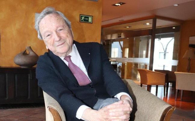 El arquitecto tudelano Rafael Moneo en su última visita a su ciudad.