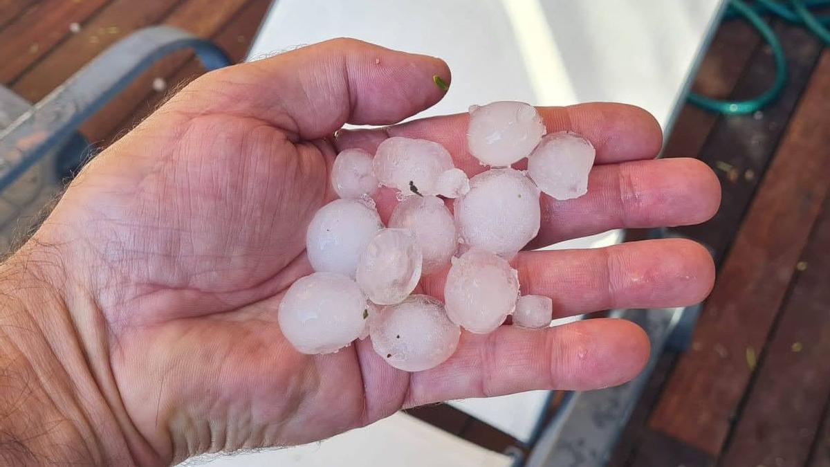 Pedrisco precipitado en Corella.