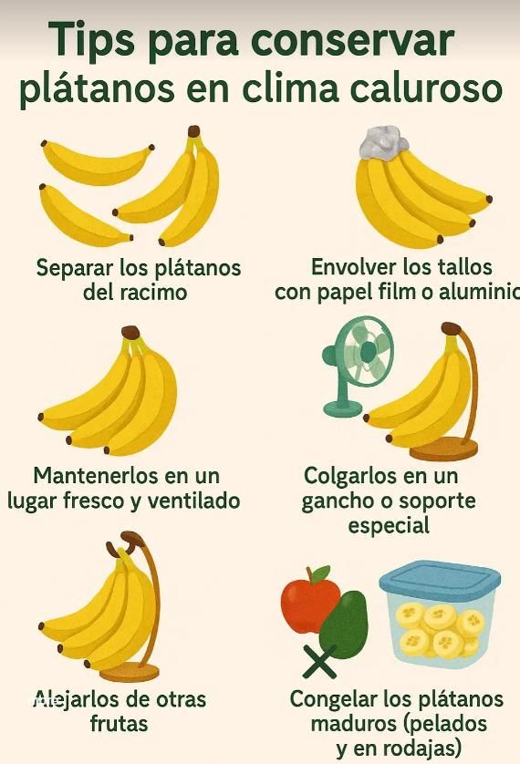 El truco viral para conservar plátanos durante días.