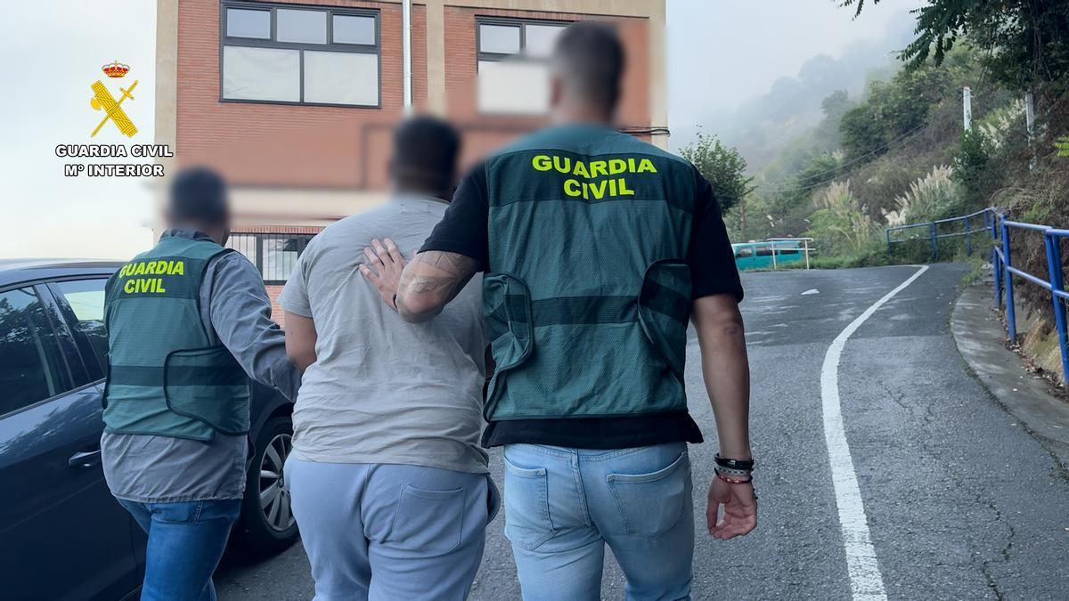 Imagen de una de las detenciones efectuadas