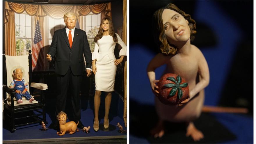 La intervención que el artista expuso durante 20 minutos.