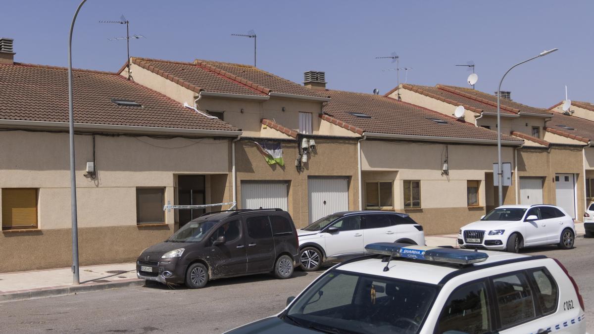 Domicilio de los fallecidos en Tauste (Zaragoza).