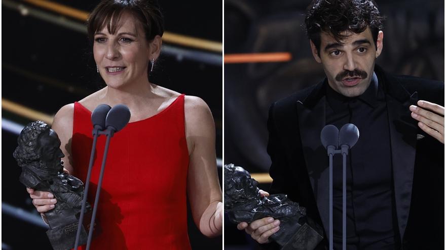Malena Alterio y David Verdaguer, premios Goya a mejor actriz y actor protagonista.