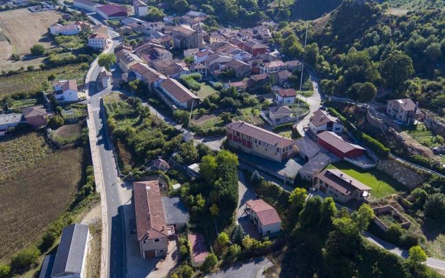Vista aérea de Bernedo.