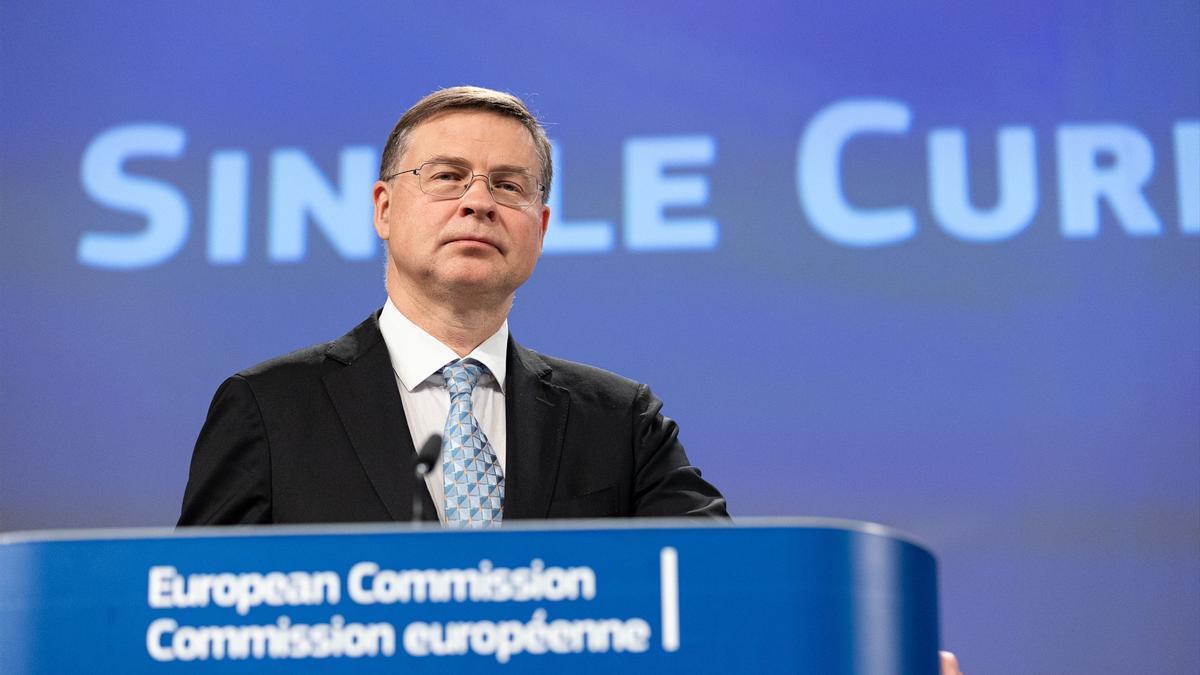 El vicepresidente económico de la Comisión Europea, Valdis Dombrovskis.