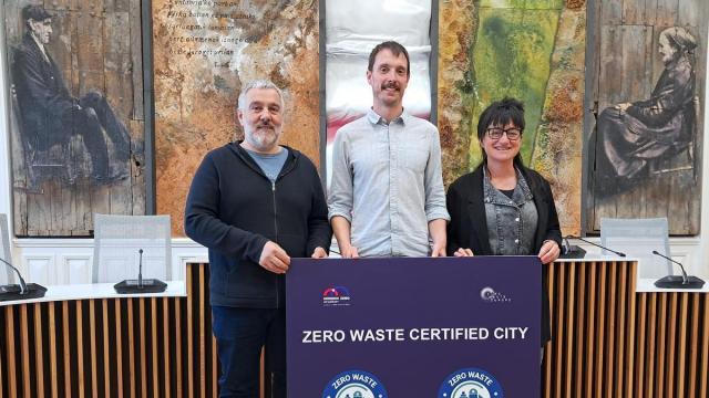 Los alcaldes de Astigarraga, Hernani y Usurbil