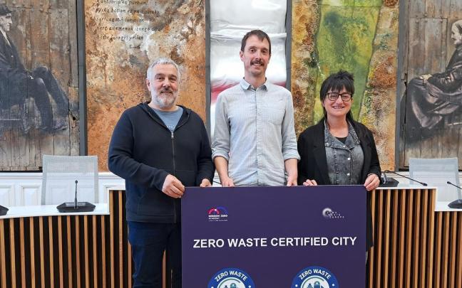 Los alcaldes de Astigarraga, Hernani y Usurbil