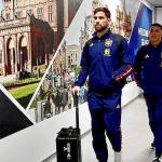 Iñigo Martínez, en su llegada a Glasgow con la selección española. | FOTO: RFEF