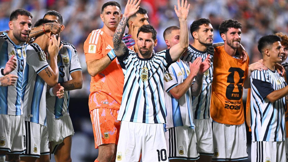Messi, en el partido ante Algeria.