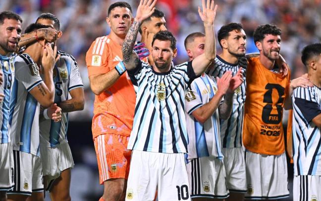 Messi, en el partido ante Algeria.