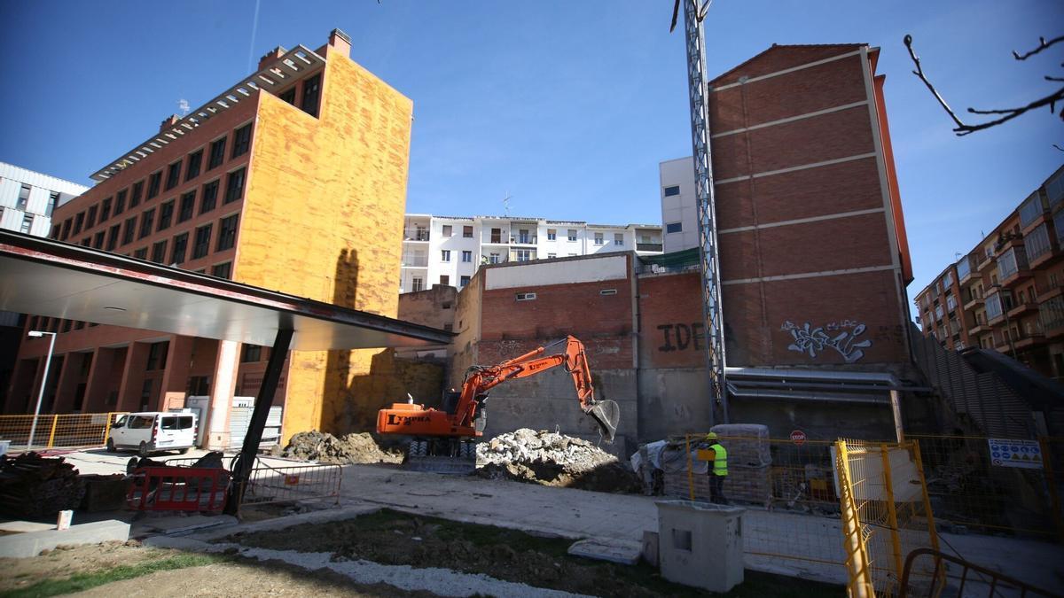 Construcción de viviendas en Pamplona.