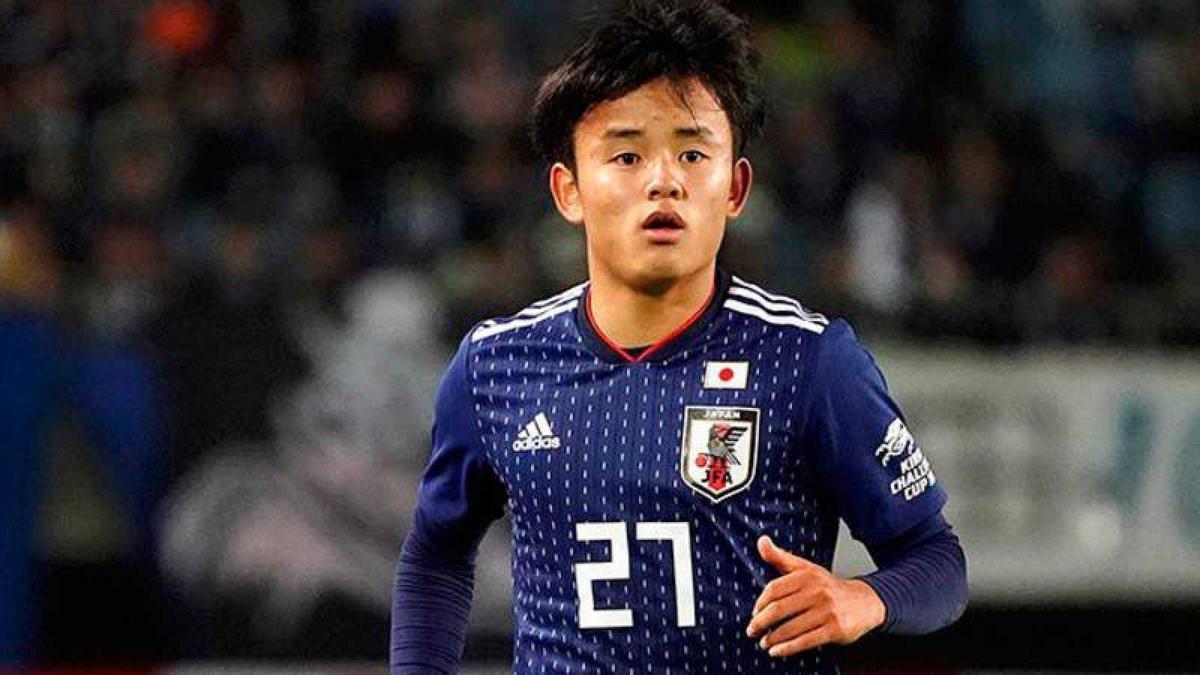 Take Kubo, con la selección de Japón