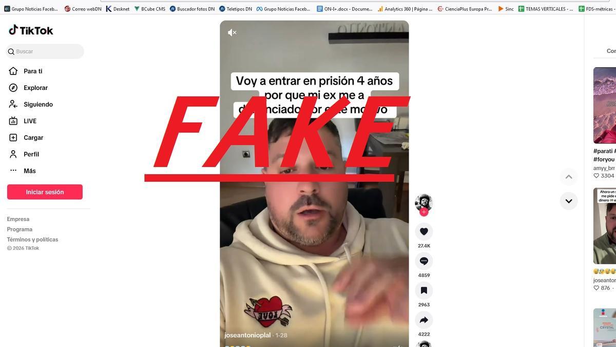 Una falsa entrada en prisión.