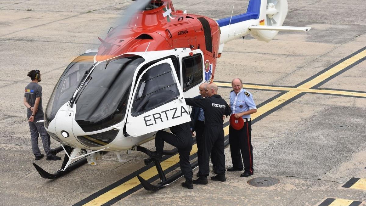 El nuevo helicóptero de la Ertzaintza.