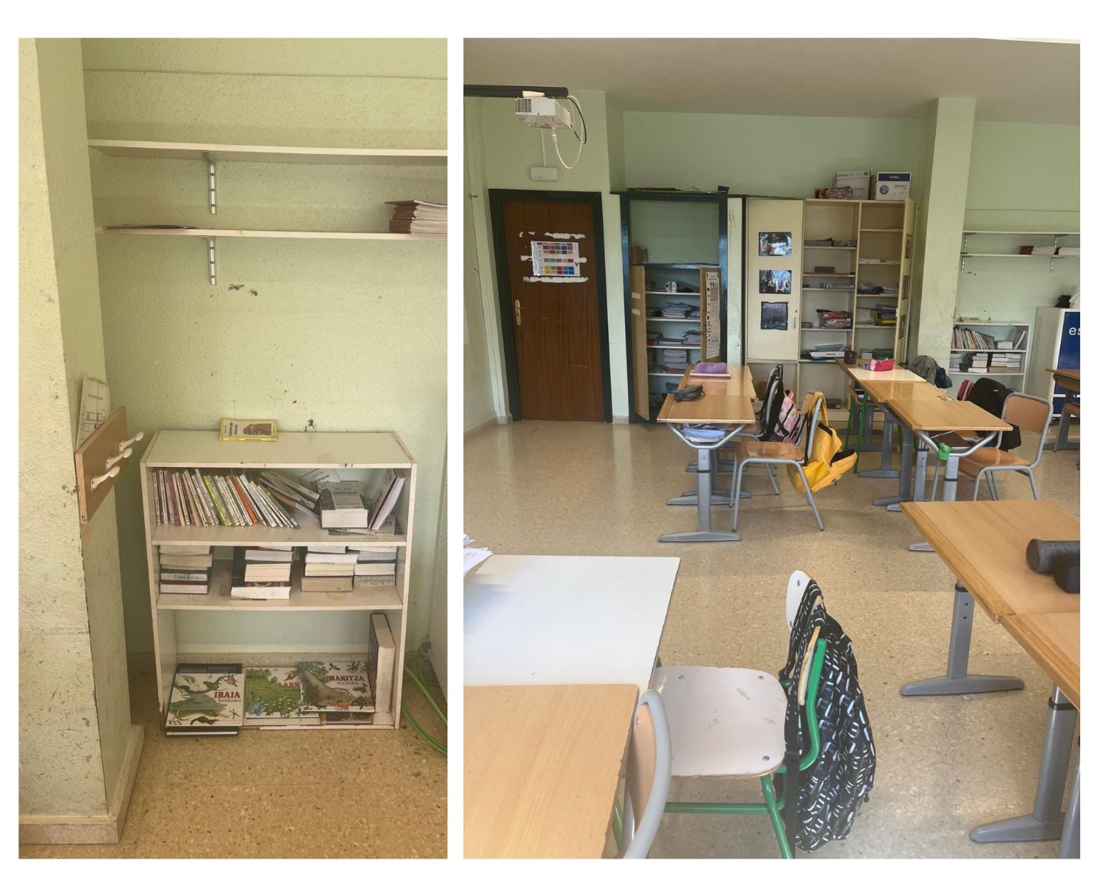 Insisten en la "responsabilidad" de Educación de renovar el material en todo el conjunto de edificios de Arrasate Herri Eskola.