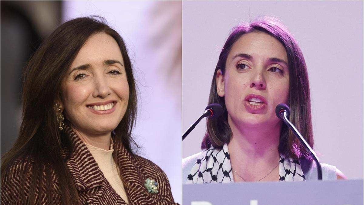 Victoria Villarruel e Irene Montero.