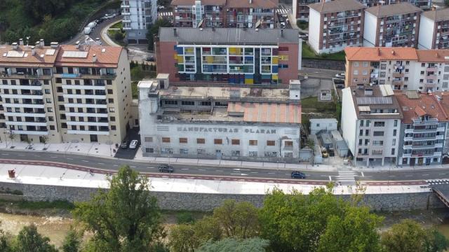 El edificio Olaran, ubicado en el barrio Ezkiaga de Beasain. / Ayuntamiento de Beasain El edificio Olaran, ubicado en el barrio Ezkiaga de Beasain.