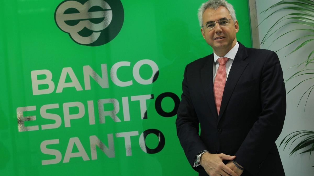 Pedro J. Escudero, director del Banco Espirito Santo en España, 2013.