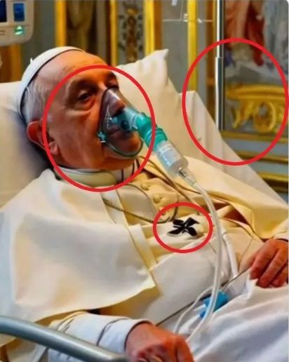 Algunos elementos sospechosos de la imagen, marcados con círculos.
