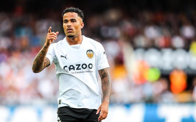 El jugador del Valencia Justin Kluivert. El jugador del Valencia Justin Kluivert.