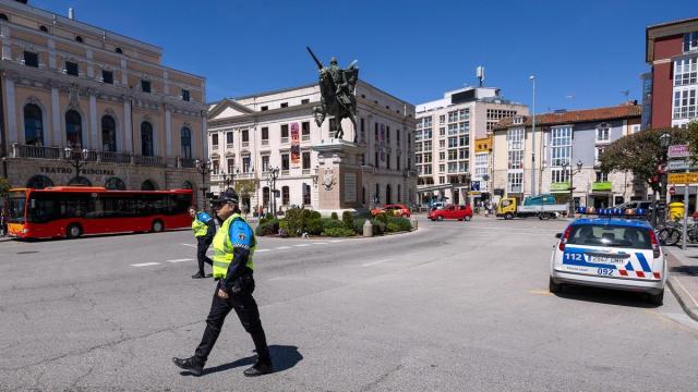 Agentes de la Policía Local de Burgos.