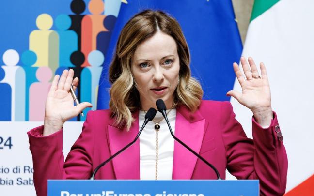 Giorgia Meloni, presidenta del Consejo de Ministros de Italia.
