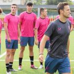 Gurpegui en un entrenamiento con el Bilbao Athletic