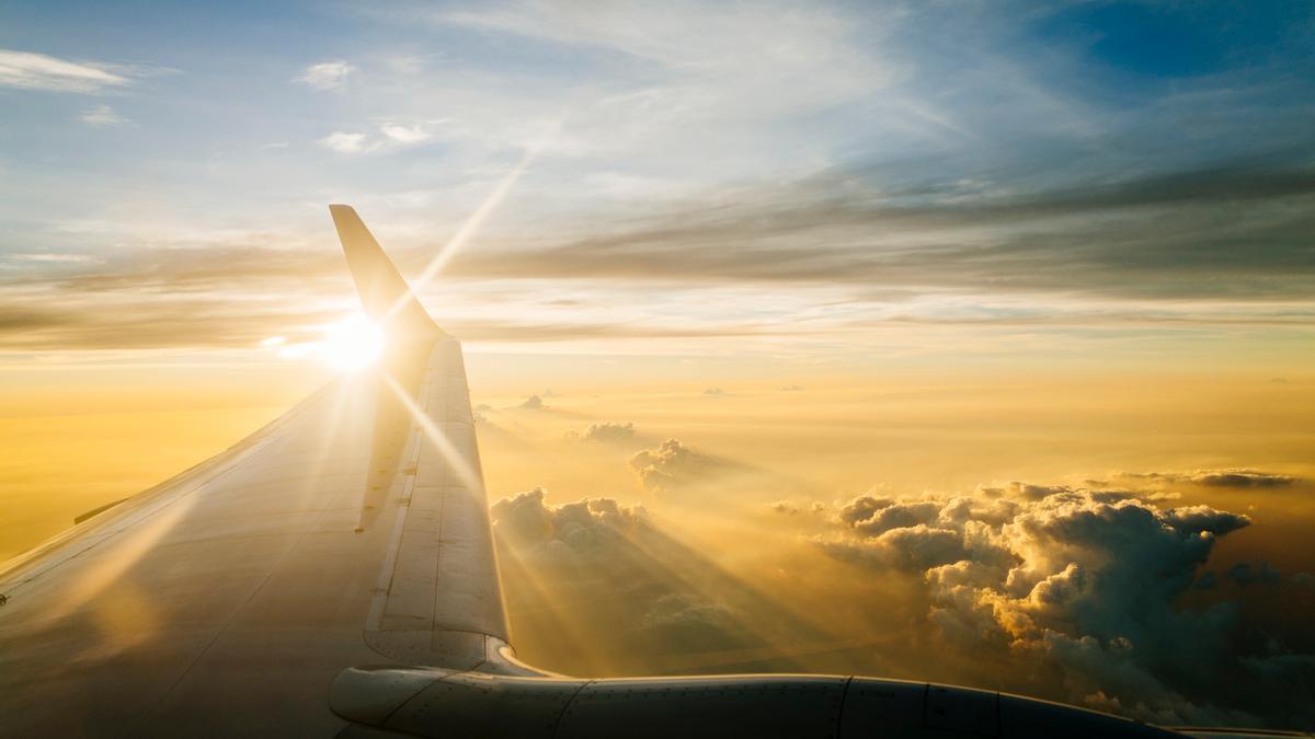 Foto desde la ventanilla del avión.