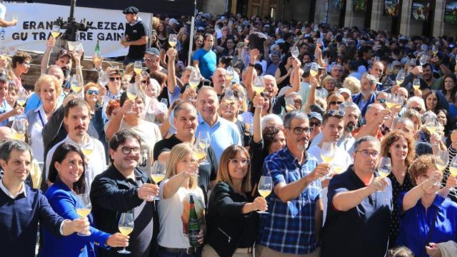 Celebración del XXXVII Sagardo Eguna de Donostia.