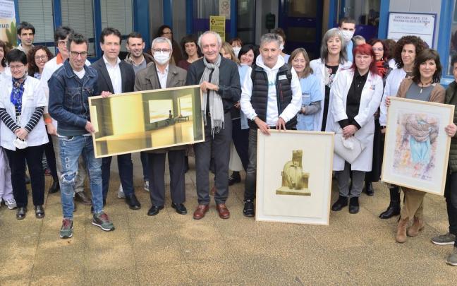Cuadros en agradecimiento al personal sanitario de Basauri Cuadros en agradecimiento al personal sanitario de Basauri