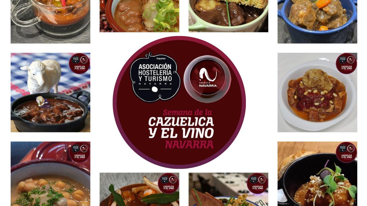 Las diez cazuelicas finalistas de esta edición. Foto: Asociación de Hostelería y Turismo de Navarra