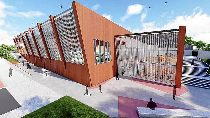 Infografía del polideportivo Urgozo. | FOTO: ZORNOTZAKO UDALA