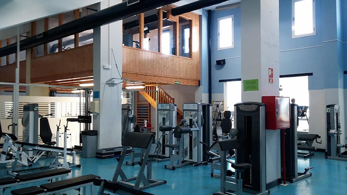 Sala de musculación del polideportivo de Lekeitio