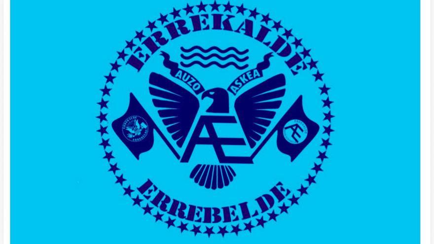 Bandera festiva que fusiona el logo antiguo con la imagen actual.