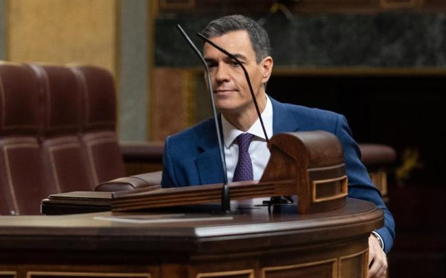 Pedro Sánchez, en el Congreso. Pedro Sánchez, en el Congreso.