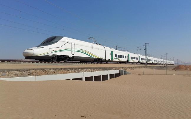 Tren de alta velocidad de Talgo.