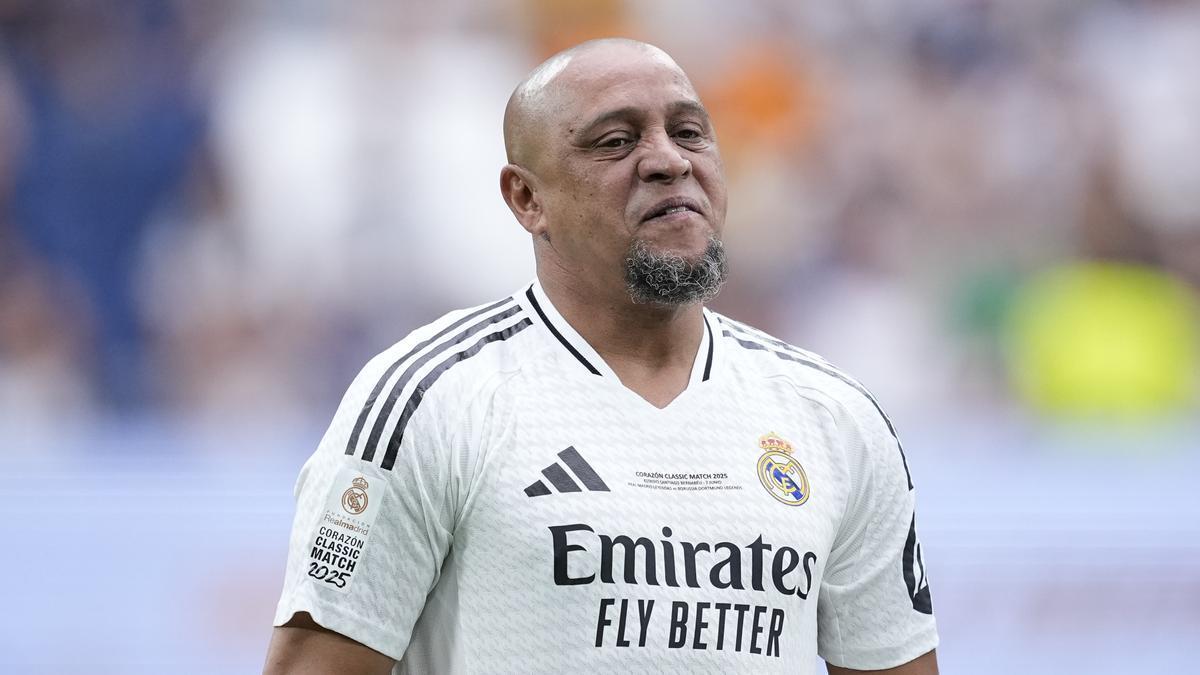 El exfutbolista brasileño Roberto Carlos, durante un partido de leyendas celebrado en 2025.