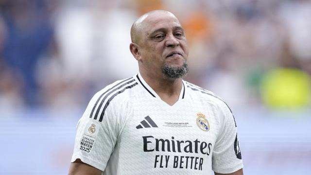 El exfutbolista brasileño Roberto Carlos, durante un partido de leyendas celebrado en 2025.