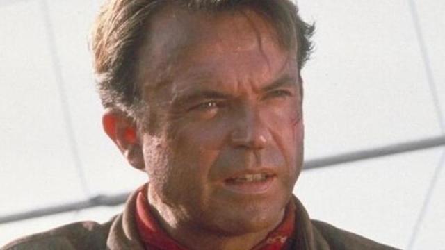 Sam Neil en la primera entrega de Jurassic Park. Universal Pictures