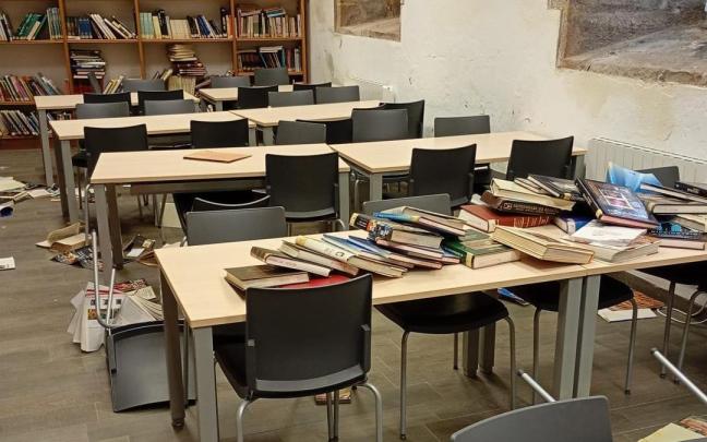 Incidentes en el Palacio Barrena de Ordizia.