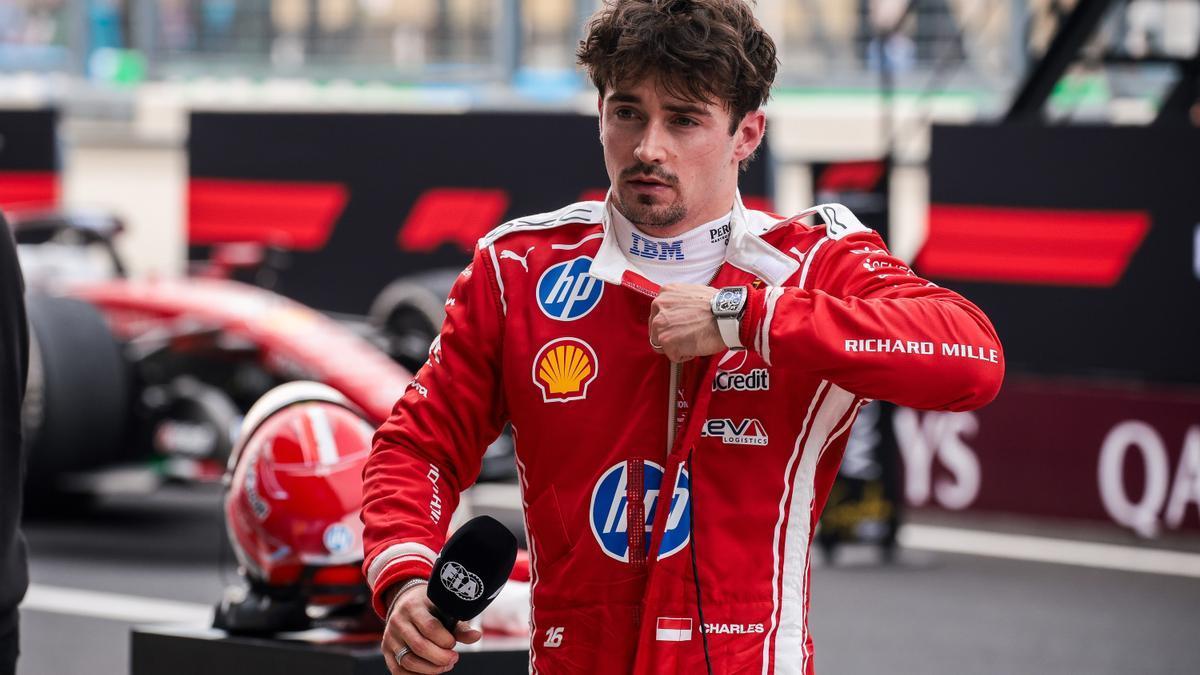 Charles Leclerc, tras firmar un podio esta temporada.