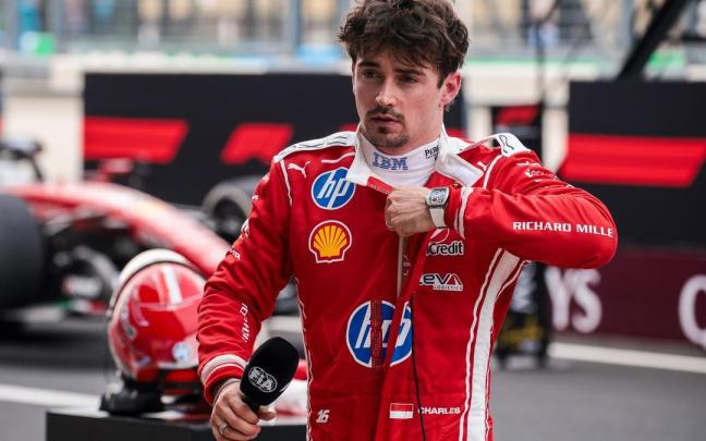Charles Leclerc, tras firmar un podio esta temporada.