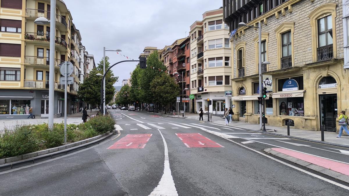 Paseo Colón de Irun, que estará dentro del perímetro de la ZBE