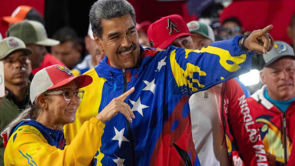 Maduro, después de que el Consejo Electoral anunciase su victoria.
