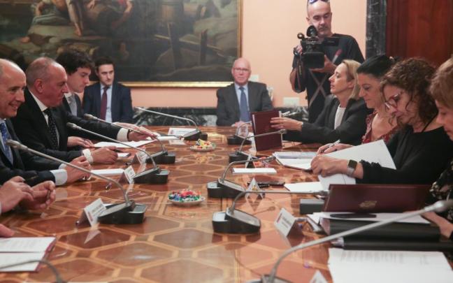 Reunión de la Comisión Mixta del Concierto Económico en el año 2020. Reunión de la Comisión Mixta del Concierto Económico en el año 2020.