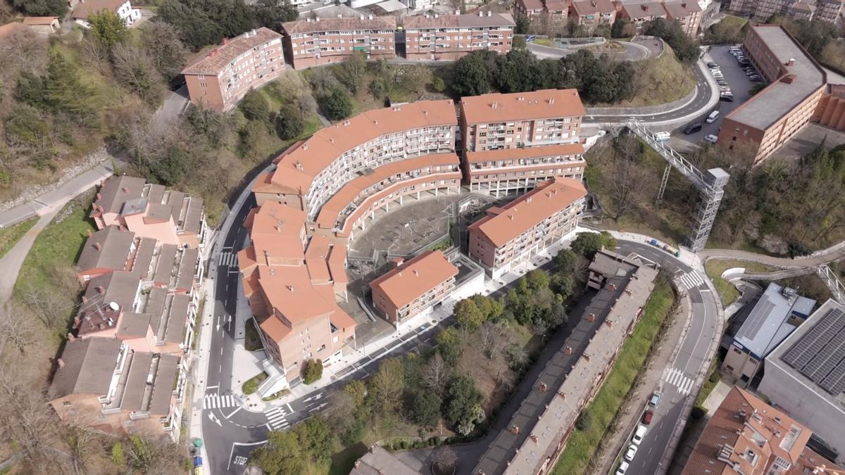 Vista general del ámbito de actuación en la calle José Luis Iñarra.