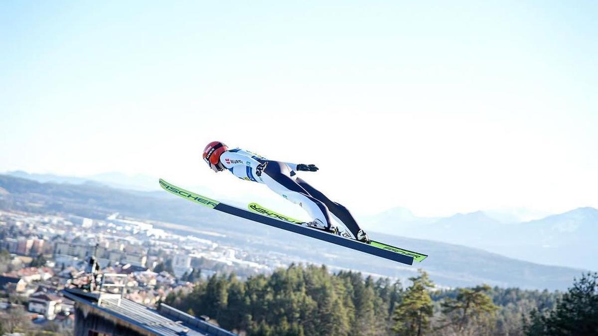 Selina Freitag, en un salto.